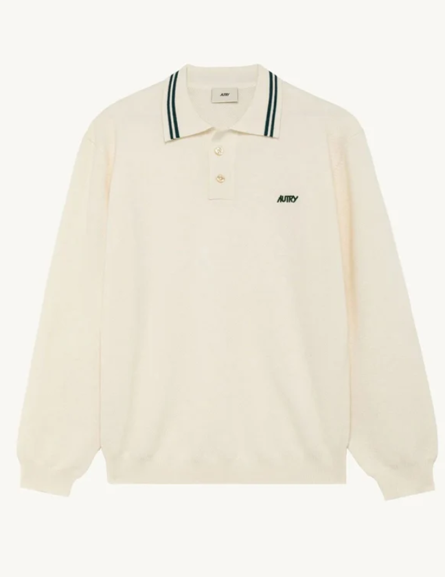 Polo Autry de Punto Beige Unisex beige